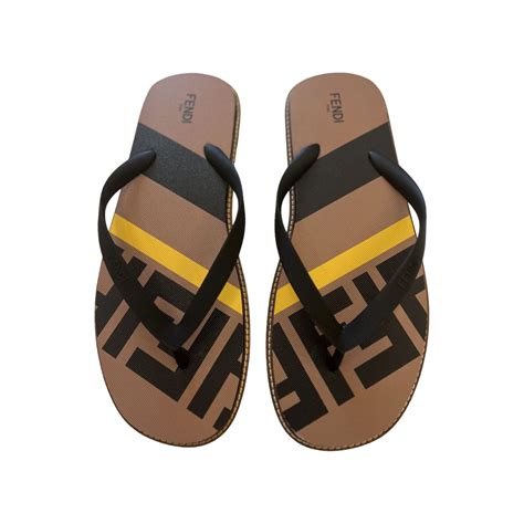 fendi flip flops|fendi slides price.